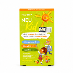 (Có tem) Kẹo Thạch Dẻo Neubria Neu Kid Omega 3 + Multivitamin Chính Hãng Hỗ Trợ Phát Triển Não Bộ, Thị Lực, Bổ Sung Vitamin Cho Bé, Hỗ Trợ Ăn Ngon Nhập Khẩu Anh Quốc