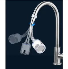 (Combo 02) Đầu nối vòi nước tích hợp bông lọc hoạt tính xoay 360