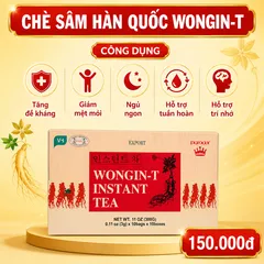 Trà Nhân Sâm Hàn Quốc 30g - Hỗ Trợ Giấc Ngủ Sâu, Tăng Cường Sức Đề Kháng, Sản Phẩm Chất Lượng Từ Hàn Quốc