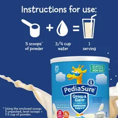 Sữa Pediasure Mỹ - Giúp phát triển chuẩn chiều cao và cân nặng cho bé