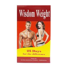 Loại Tốt Cao Cấp Viên Uống Wisdom Weight Tăng Cân Hiệu Quả - Sự Tốt Cho Người Gầy Ốm - Hộp 25 Viên Nutra Manufacturing Indonesia Đẳng Cấp Hàng Tuyển Cao Cấp