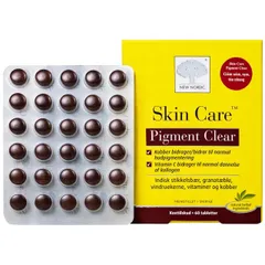 Viên uống giúp làm đẹp da, chống oxi hóa và giảm lão hóa da Skin Care Pigment Clear New Nordic (2 vỉ x 30 viên)