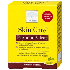 Viên uống giúp làm đẹp da, chống oxi hóa và giảm lão hóa da Skin Care Pigment Clear New Nordic (2 vỉ x 30 viên)