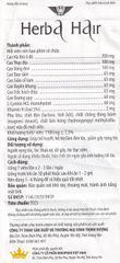 Viên uống hỗ trợ làm đen tóc, giảm gãy rụng Herba Hair Kingphar (60 viên)