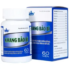 Viên uống hỗ trợ giảm mụn nhọt, da khô, nứt nẻ, lở ngứa của bệnhh vảy nến Khang Bảo Bì Kingphar (60 viên)