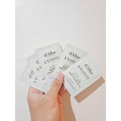 [Mini Gói 3ml]  - Sample Kem Chống Nắng d'Alba ToneUp (dalba) - Xanh Lá