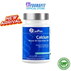 Viên Uống Bổ Sung Canxi Hữu Cơ Calcium Malate Bis Glycinate CanPrev Nhập Canada Tăng Cường Sức Khỏe Xương Khớp (Hộp120 viên) - YoungFit