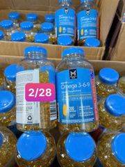 Viên uống Bảo vệ tim mạch - Hỗ trợ não bộ & Tăng cường thị lực |300 viên| Member's Mark Omega 3-6-9 [S/P Chuẩn Mỹ]