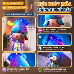 Đồ chơi bạch tuộc nhảy múa bịt mắt có đèn và nhạc tự tránh vật cản kích thích vận động cho bé Thế giới đồ chơi 1104