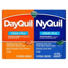 Viên DayQuil & NyQuil Cold & Flu Vicks 48 viên