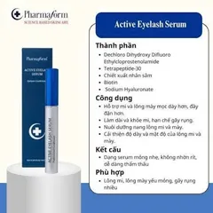 Serum Dưỡng Mi và Lông Mày Pharmaform Active Eyelash Serum 5ml [hàng công ty]