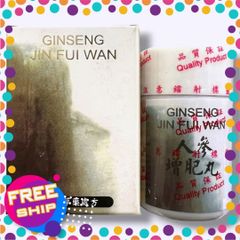 (Đẳng Cấp) Xách Tay Cao Cấp Thực phẩm tăng cân Ginseng Jin Fui Wan ( Nhân sâm Tăng Phì Hoàn ) hàng Malaysia Giú Hộp 30 viên Hàng Chuẩn