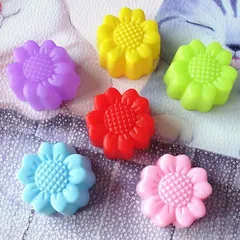 Bộ 10 khuôn rau câu silicone hoa hướng dương 3 lớp – Mã 1163