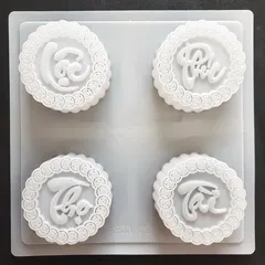 Khuôn làm bánh trung thu, rau câu Phúc Lộc Thọ Tài – Loại 10 cm - Mã số 1006