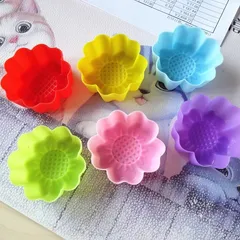 Bộ 10 khuôn rau câu silicone hoa hướng dương 3 lớp – Mã 1163
