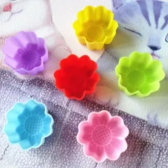 Bộ 10 khuôn rau câu silicone hoa hướng dương 3 lớp – Mã 1163