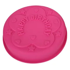 Khuôn silicone làm bánh, rau câu Happy Birthday - Loại 28 cm – Mã 1012