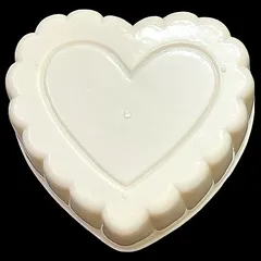 Khuôn làm bánh, rau câu trái tim đôi viền hoa – Loại 20 cm – Mã số 1938 790393