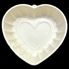 Khuôn làm bánh, rau câu trái tim đôi viền hoa – Loại 20 cm – Mã số 1938 790393