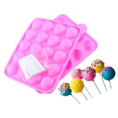 Khuôn silicone làm rau câu bi, mochi nước, bánh trôi nước 20 hình tròn – Mã 1029