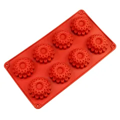 Khuôn silicon làm bánh, rau câu, socola 8 đuôi công – Mã số 1293 790449
