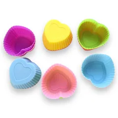 Bộ 10 khuôn silicon 3 lớp làm bánh, rau câu, bánh bông lan, bánh da lợn hình tim – Mã số 1140 790462