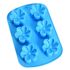 Khuôn rau câu silicone 6 hoa mai – Mã 1482