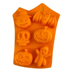 Khuôn silicone làm rau câu, socola 6 hình Halloween – Mã 1495