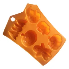 Khuôn silicone làm rau câu, socola 6 hình Halloween – Mã 1495