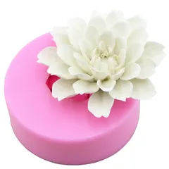 Khuôn silicone làm rau câu hoa cúc 3 tầng đại đóa - Loại 11 cm - Mã 1384