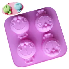 Khuôn rau câu silicone 4 hình Doremon – Mã 1426