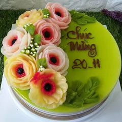Bộ 3 khuôn silicon làm bánh, rau câu hoa hồng trà Nhật, hoa anh túc và lá loại 8 cm - Mã số 1119 790622