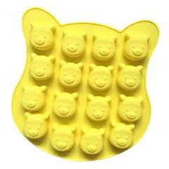 Khuôn silicone làm rau câu, socola 16 hình Gấu Pooh – Mã 1453