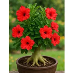 Hạt giống hoa sứ Thái Lan 5 cánh màu đỏ - Bịch 10 hạt – Mã số 2029