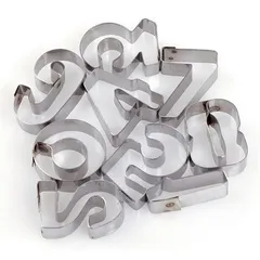 Bộ khuôn 9 số từ 0 đến 9 - Khuôn làm bánh cookie, cutter, fondant - Mã 1307