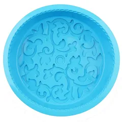 Khuôn silicone làm bánh, rau câu hình tròn hoa văn kiểu - Loại 28 cm – Mã 1141