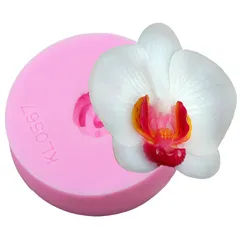 Khuôn silicone làm bánh, rau câu, socola hoa lan hồ điệp - Loại 8 cm - Mã 1688