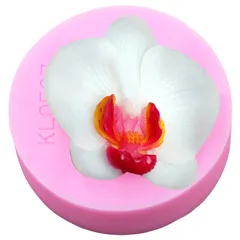Khuôn silicone làm bánh, rau câu, socola hoa lan hồ điệp - Loại 8 cm - Mã 1688