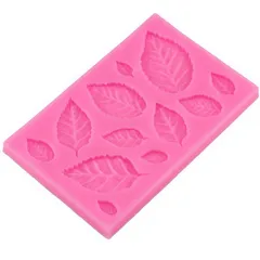 Khuôn rau câu silicone 12 lá hoa hồng lớn, nhỏ - Mã 1089