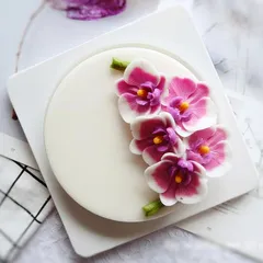 Khuôn silicone làm bánh, rau câu, socola hoa lan hồ điệp - Loại 8 cm - Mã 1688