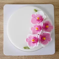 Khuôn silicone làm bánh, rau câu, socola hoa lan hồ điệp - Loại 8 cm - Mã 1688