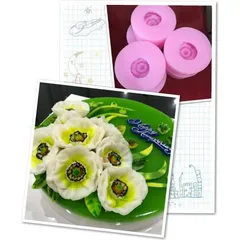 Khuôn rau câu silicone hoa Anh Túc Poppy - Kích thước 8 cm – Mã số 1692
