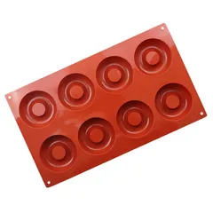 Khuôn silicone làm rau câu, socola 8 hình bánh Donut – Mã 1444