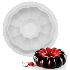 Khuôn silicone làm bánh, rau câu tròn bí ngô - Loại 21 cm - Mã 1167