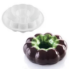 Khuôn silicone làm bánh, rau câu tròn bí ngô - Loại 21 cm - Mã 1167