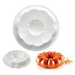 Khuôn silicone làm bánh, rau câu tròn bí ngô - Loại 21 cm - Mã 1167