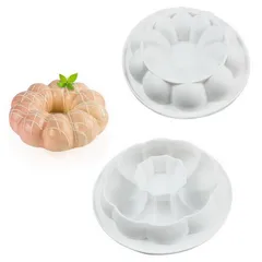 Khuôn silicone làm bánh, rau câu tròn bí ngô - Loại 21 cm - Mã 1167