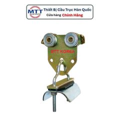 Con lăn treo cáp dẹp ray C cầu trục thương hiệu MYUNGSHIN (Hàn Quốc) làm từ thép mạ kẽm treo được nhiều loại cáp dẹp