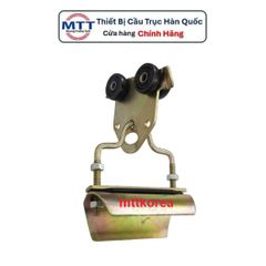Con lăn treo cáp dẹp ray C cầu trục thương hiệu MYUNGSHIN (Hàn Quốc) làm từ thép mạ kẽm treo được nhiều loại cáp dẹp