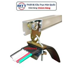 Con lăn treo cáp dẹp ray C cầu trục thương hiệu MYUNGSHIN (Hàn Quốc) làm từ thép mạ kẽm treo được nhiều loại cáp dẹp